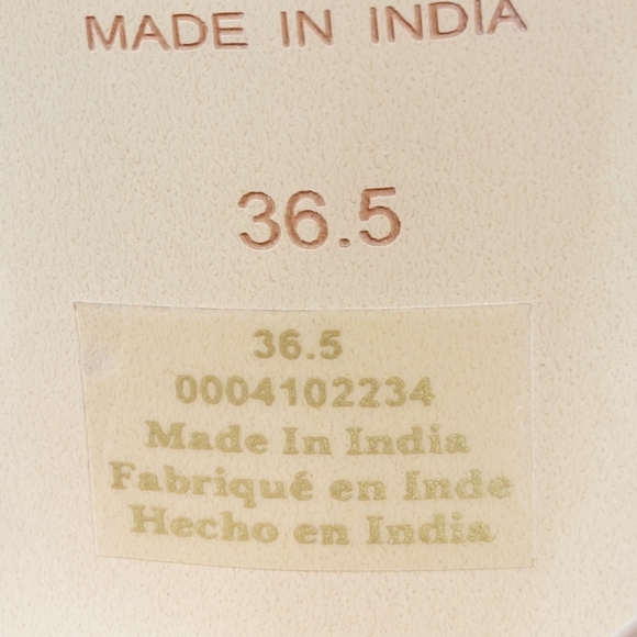 NEW Free People Straps Cream Tan Leather Slip on Block Heel Sandals W647 - Picture 11 of 16